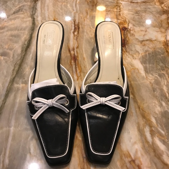 Coach Shoes - Authentic Coach leather mules.